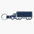 Truck Shape Flexible Key Tag with Keyring — view 4