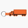Truck Shape Flexible Key Tag with Keyring — view 7