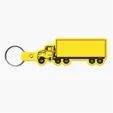 Truck Shape Flexible Key Tag with Keyring — view 18
