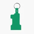 Flexible #1 Shape Key Fob KeyTag — view 6