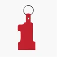 Flexible #1 Shape Key Fob KeyTag — view 8