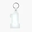 Flexible #1 Shape Key Fob KeyTag — view 11