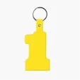 Flexible #1 Shape Key Fob KeyTag — view 18