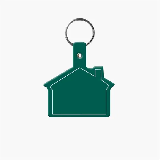 House Shape Key Tag with Keychain — view 5