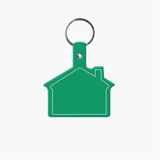 House Shape Key Tag with Keychain — view 6