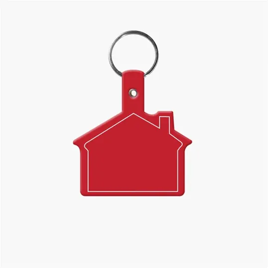 House Shape Key Tag with Keychain — view 8