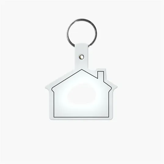House Shape Key Tag with Keychain — view 11