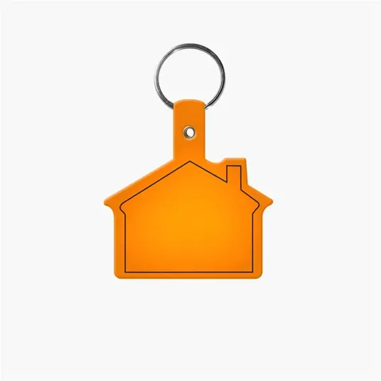 House Shape Key Tag with Keychain — view 14