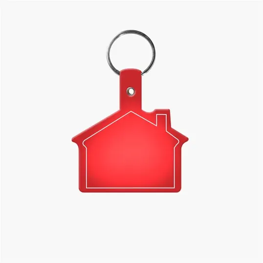 House Shape Key Tag with Keychain — view 16