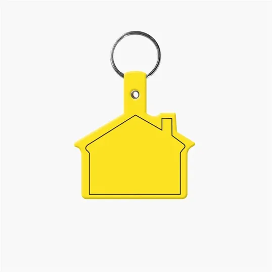 House Shape Key Tag with Keychain — view 18