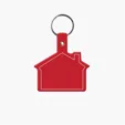 House Shape Key Tag with Keychain — view 8