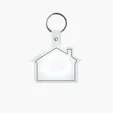 House Shape Key Tag with Keychain — view 11