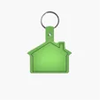 House Shape Key Tag with Keychain — view 13