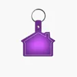 House Shape Key Tag with Keychain — view 15