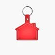 House Shape Key Tag with Keychain — view 16