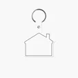 House Shape Key Tag with Keychain — view 17