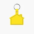 House Shape Key Tag with Keychain — view 18