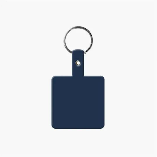 Square Shape Flexible Key Tag with Keychain — view 4