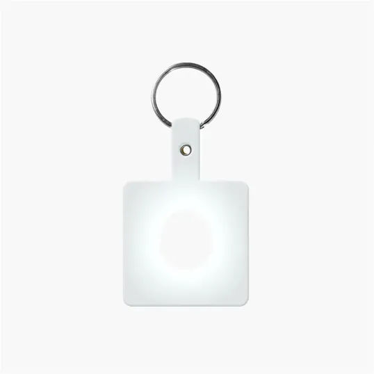 Square Shape Flexible Key Tag with Keychain — view 11