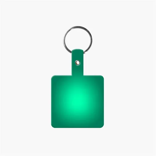 Square Shape Flexible Key Tag with Keychain — view 12