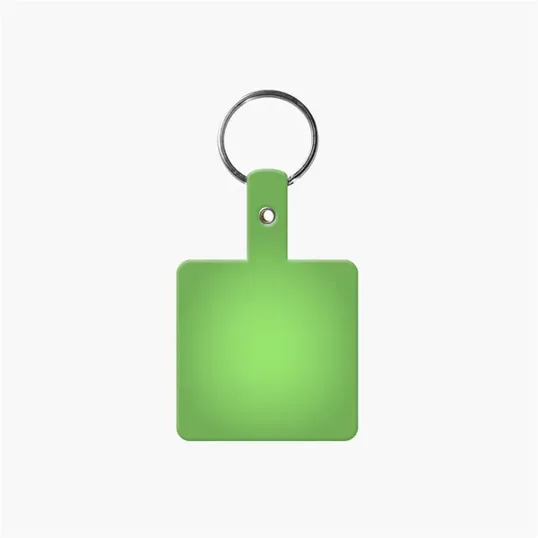 Square Shape Flexible Key Tag with Keychain — view 13
