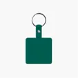 Square Shape Flexible Key Tag with Keychain — view 5