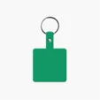 Square Shape Flexible Key Tag with Keychain — view 6