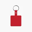 Square Shape Flexible Key Tag with Keychain — view 8