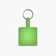 Square Shape Flexible Key Tag with Keychain — view 13