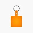Square Shape Flexible Key Tag with Keychain — view 14