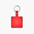 Square Shape Flexible Key Tag with Keychain — view 16