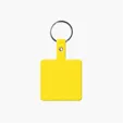 Square Shape Flexible Key Tag with Keychain — view 18