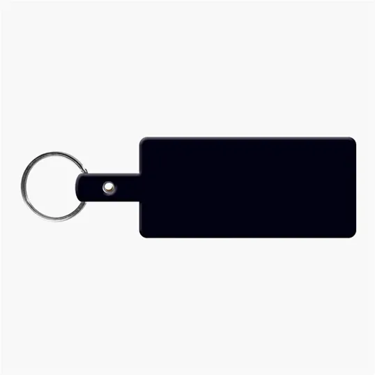 Rectangle Shape Flexible Key Tag with Split Ring — view 2