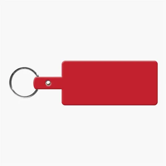 Rectangle Shape Flexible Key Tag with Split Ring — view 8