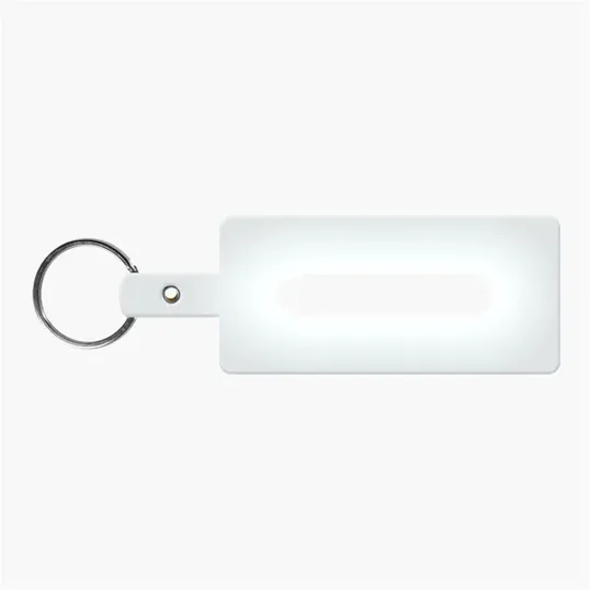 Rectangle Shape Flexible Key Tag with Split Ring — view 11