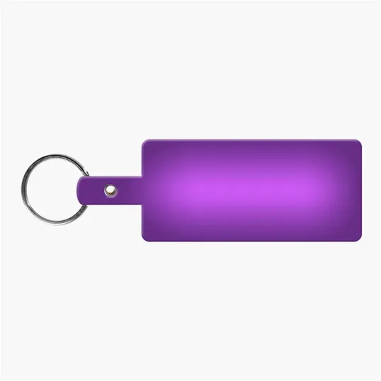 Rectangle Shape Flexible Key Tag with Split Ring — view 15
