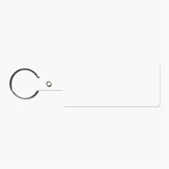 Rectangle Shape Flexible Key Tag with Split Ring — view 17