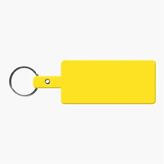 Rectangle Shape Flexible Key Tag with Split Ring — view 18