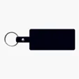 Rectangle Shape Flexible Key Tag with Split Ring — view 2
