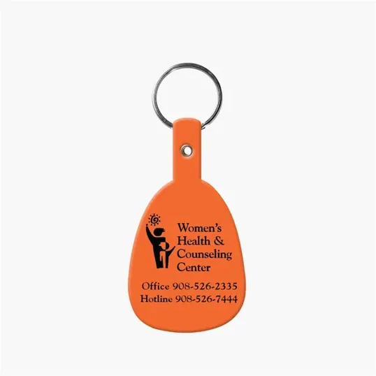Flexible Tab Key Fob with Split Ring