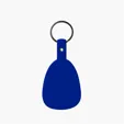 Flexible Tab Key Fob with Split Ring — view 3