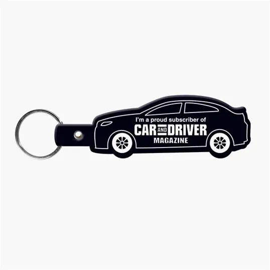 Car Shape Key Tag Keyring with Split Ring — view 2
