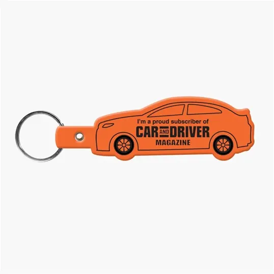 Car Shape Key Tag Keyring with Split Ring — view 4