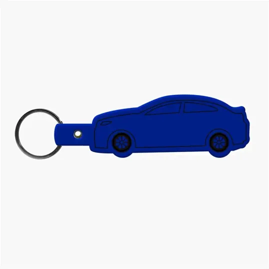 Car Shape Key Tag Keyring with Split Ring — view 17