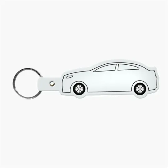 Car Shape Key Tag Keyring with Split Ring — view 25