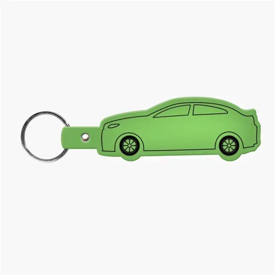 Car Shape Key Tag Keyring with Split Ring — view 27