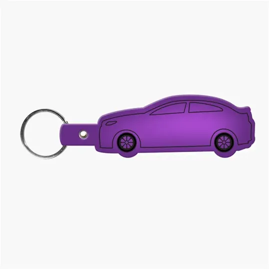 Car Shape Key Tag Keyring with Split Ring — view 29