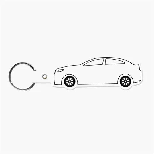 Car Shape Key Tag Keyring with Split Ring — view 31