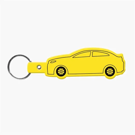 Car Shape Key Tag Keyring with Split Ring — view 32