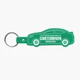 Car Shape Key Tag Keyring with Split Ring